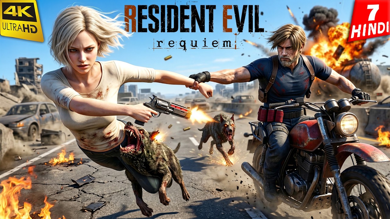 RESIDENT EVIL REQUIEM | Part-7 | Highway Zombie Chase | Hindi Gameplay Walkthrough