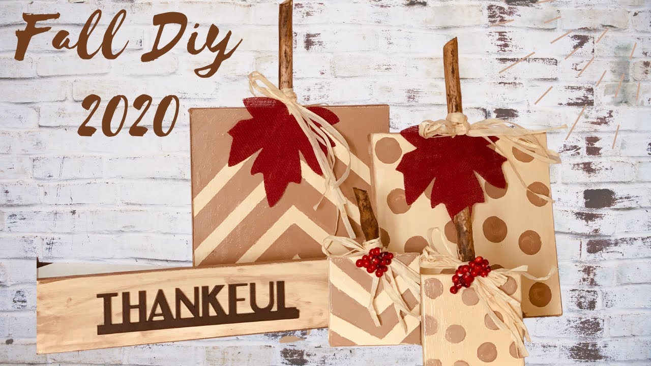 Fall 2020 DIY || DIY Wooden Pumpkins || Rustic Fall Decor