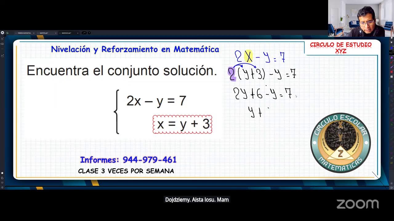 SISTEMA DE ECUACIONES