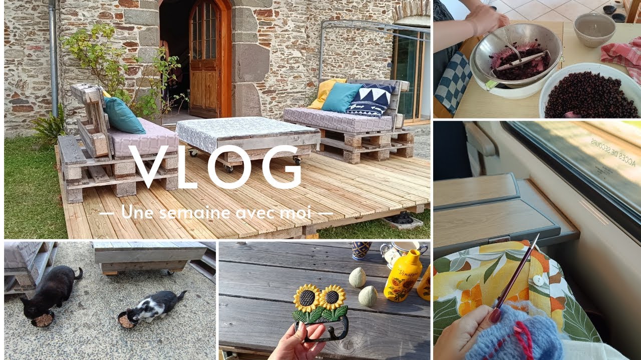 Vlog une semaine avec moi: Tricot/Couture/Achats et Bricolage