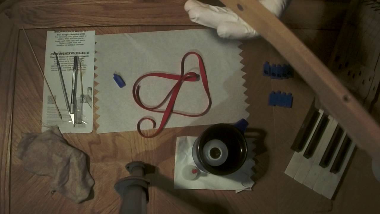 Piano Key Bushing Felt Installation