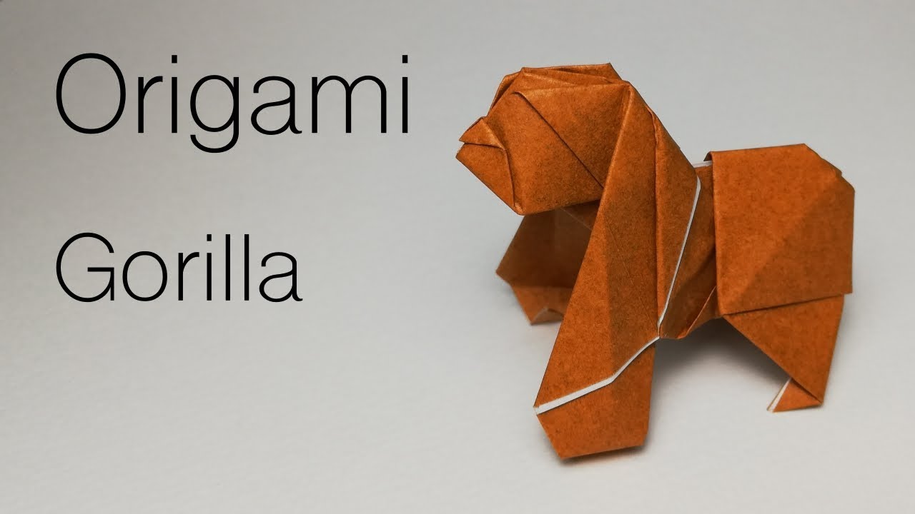 How to make a Gorilla(King Kong) 68 [Origami Hiroshi]