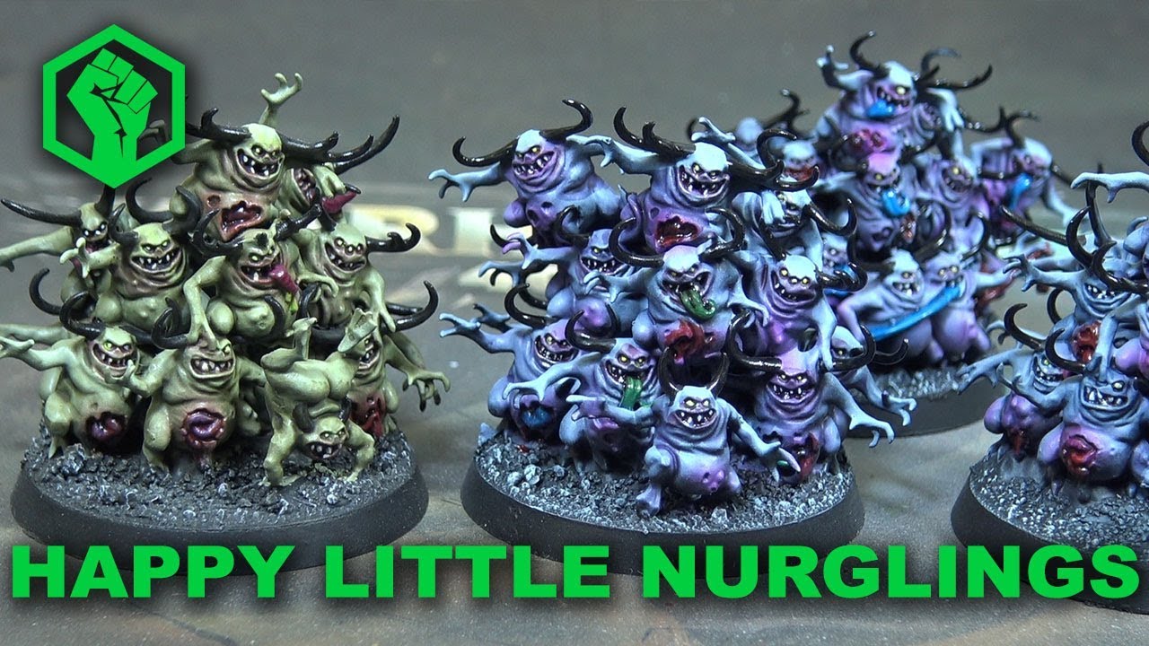 Painting Nurgle! (Warhammer daemons of chaos)