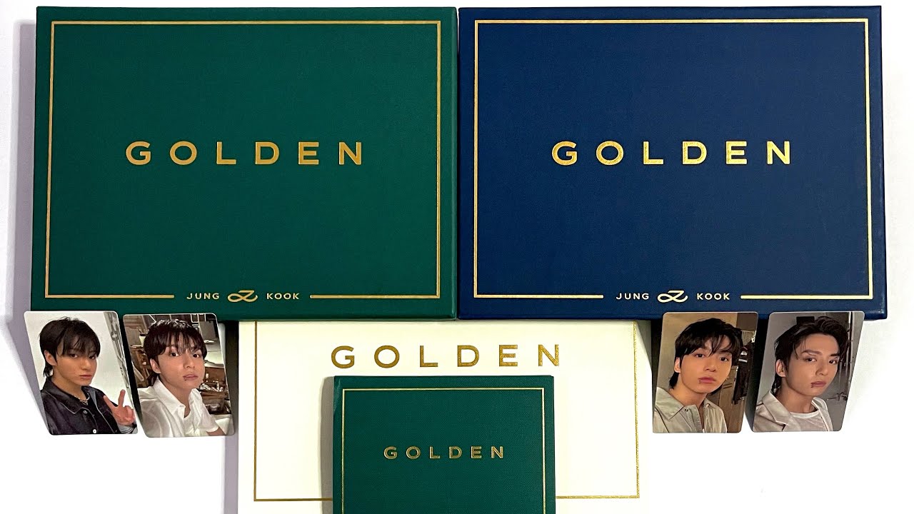 BTS JUNGKOOK “GOLDEN” ALBUM UNBOXING!!!! (ALL 3 ALBUM VERSIONS + WEVERSE ALBUM!!!!)