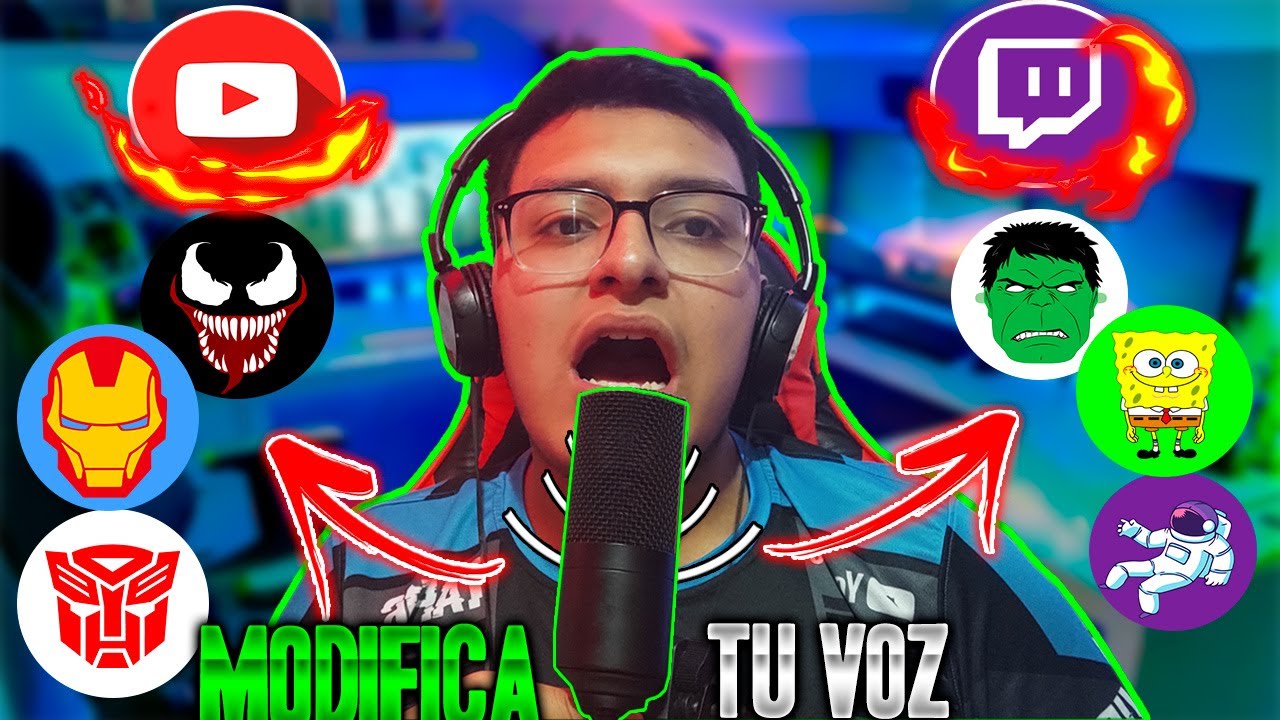 ✅Como CAMBIAR tu VOZ en CUALQUIER JUEGO, APP  o CLASES ONLINE en tu PC🎤💻 |Efectos de Voz🔊