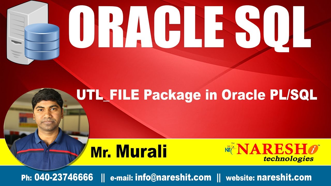 UTL_FILE Package in Oracle PL/SQL | Oracle SQL Tutorial | Mr.Murali