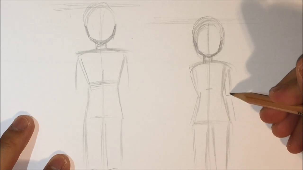 Difference Between Males' and Females' Body in Anime [Narrated Tutorial] [No Timelapse]
