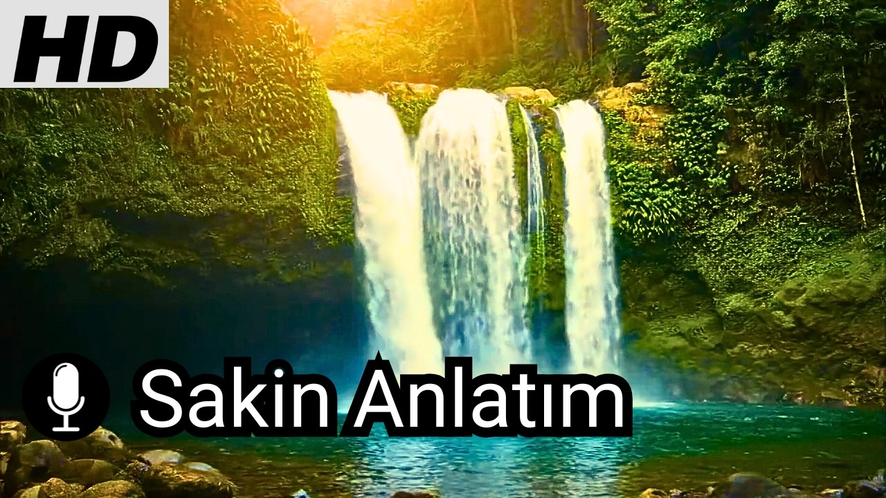 Sakin Anlatıcı Eşliğinde Derin Rahatlama  | Şelalenin Sesi