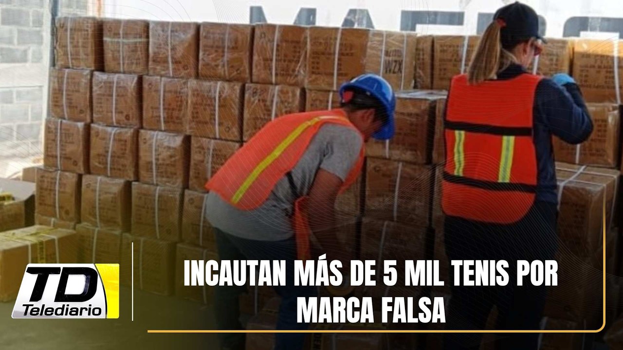 Incautan más de 5 mil tenis por marca falsa