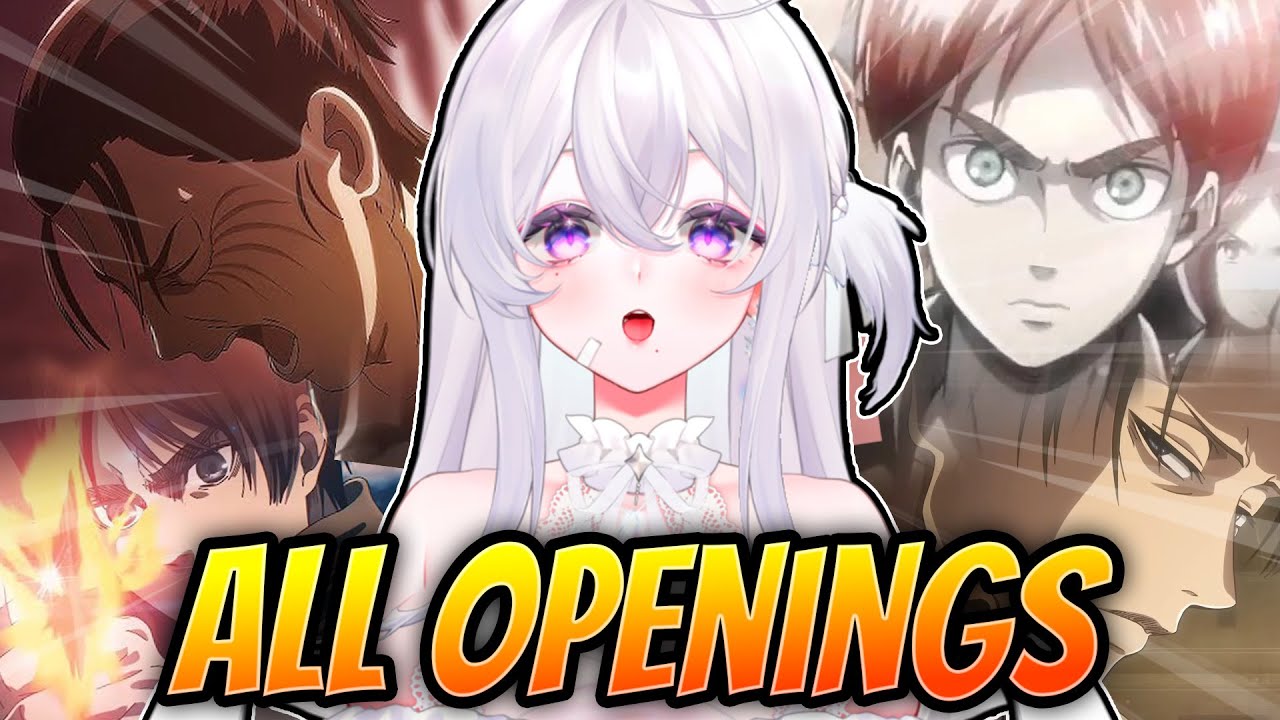 Vtuber Reacts to ALL Attack on Titan Openings | Non AoT fan Reacts