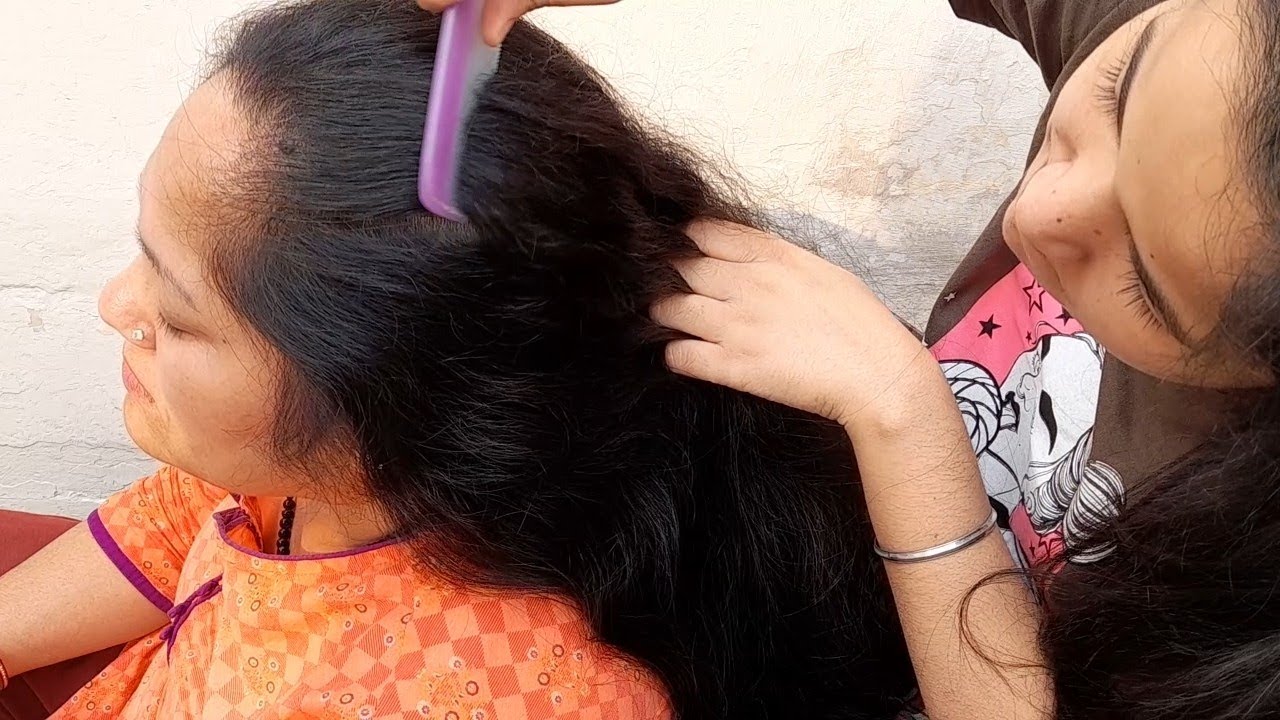 😊🌜 #scalpcheckasmr #haircombing #whitehairremoval #dandruffscratching #carikutu #tickremoval #lice