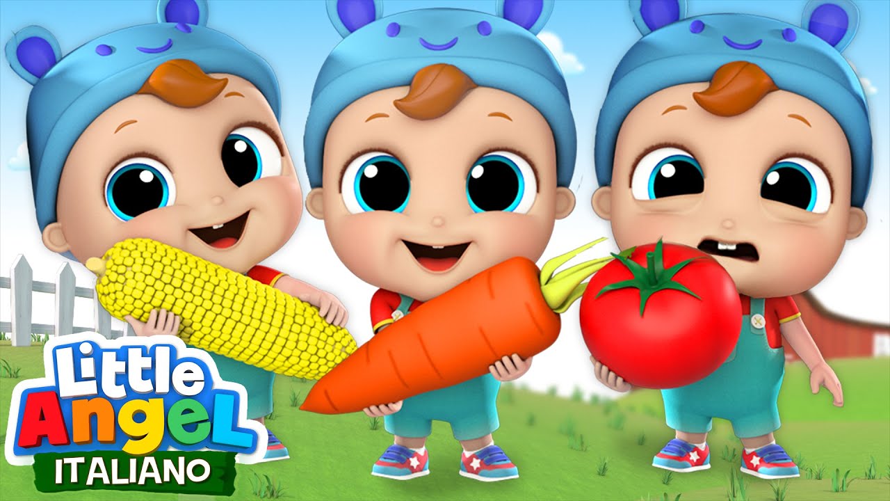 Che Buone e Sane Le Verdure 🍅🥦 Cartoni Animati con Gianni Piccino - Little Angel Italiano