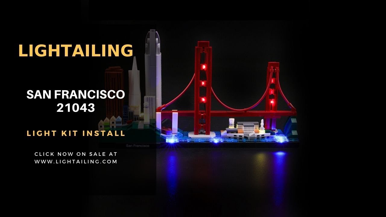 【LGK103 Installation Video】Lightailing Light kit - Lego San Francisco #21043