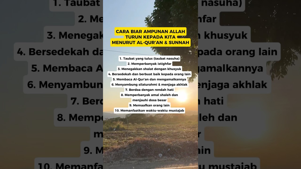 Ampunan Allah #ampunanallah #sunnah