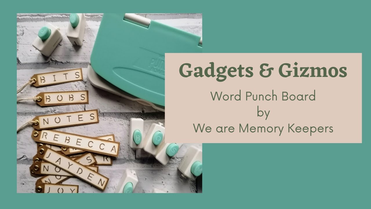 Junk Journal Tags - Gadgets and Gizmos - WRMK Word punch board