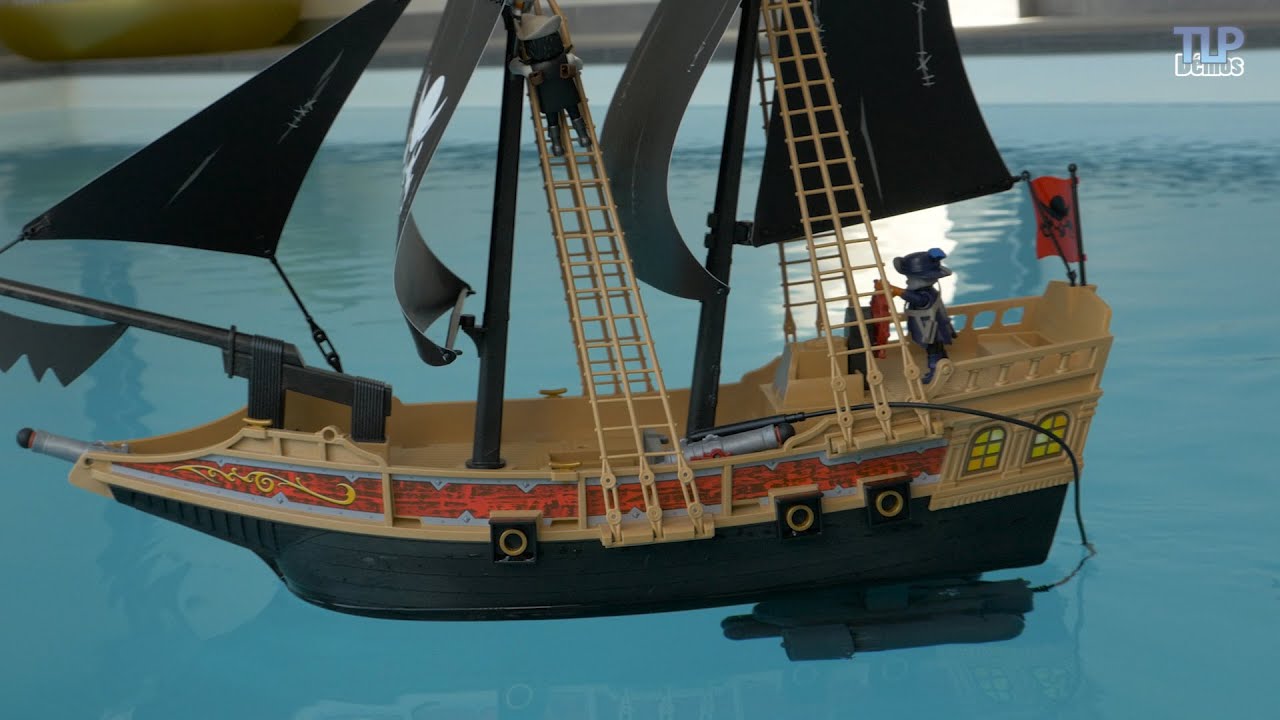 Playmobil (6678) Le Bateau pirate des ténèbres - Démo avec RC en français