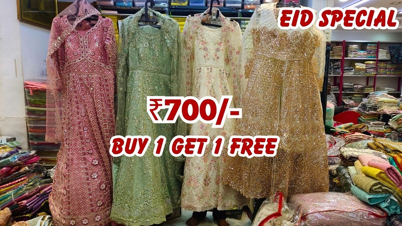 Buy 1 Get 1 FREE | Wedding Beast Work Long Koti Pakistani Readymade Suits Hyderabad Shopping