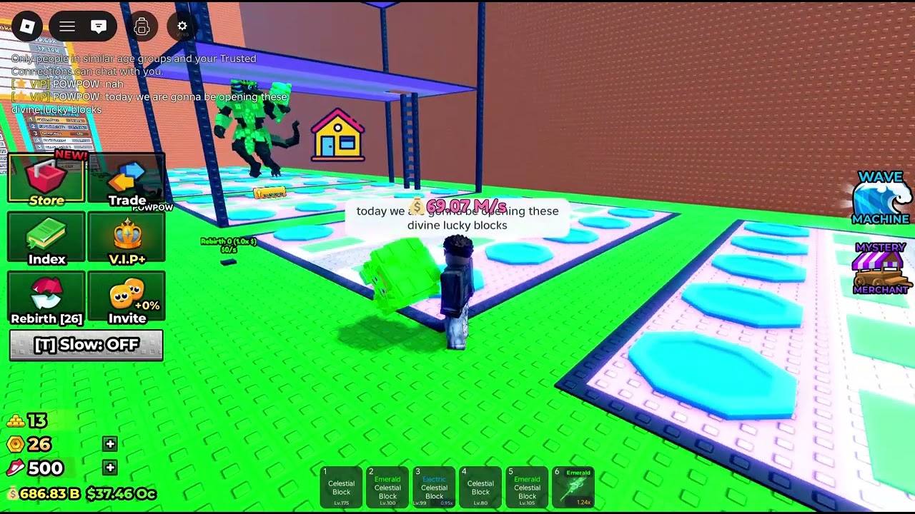 opening 2 divine lucky blocks