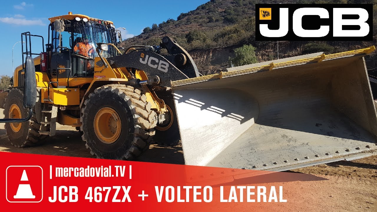 Cargador Frontal JCB 467 ZX + Vuelco Lateral construcción Túnel El Melón II - Dercomaq Chile