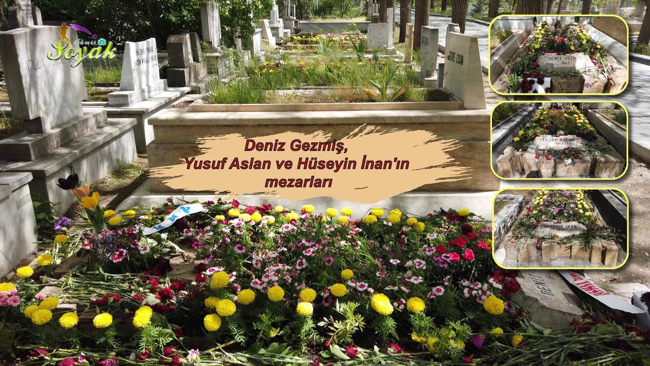 Deniz Gezmiş, Yusuf Aslan, Hüseyin İnan'ın mezarları (11.05.2020)