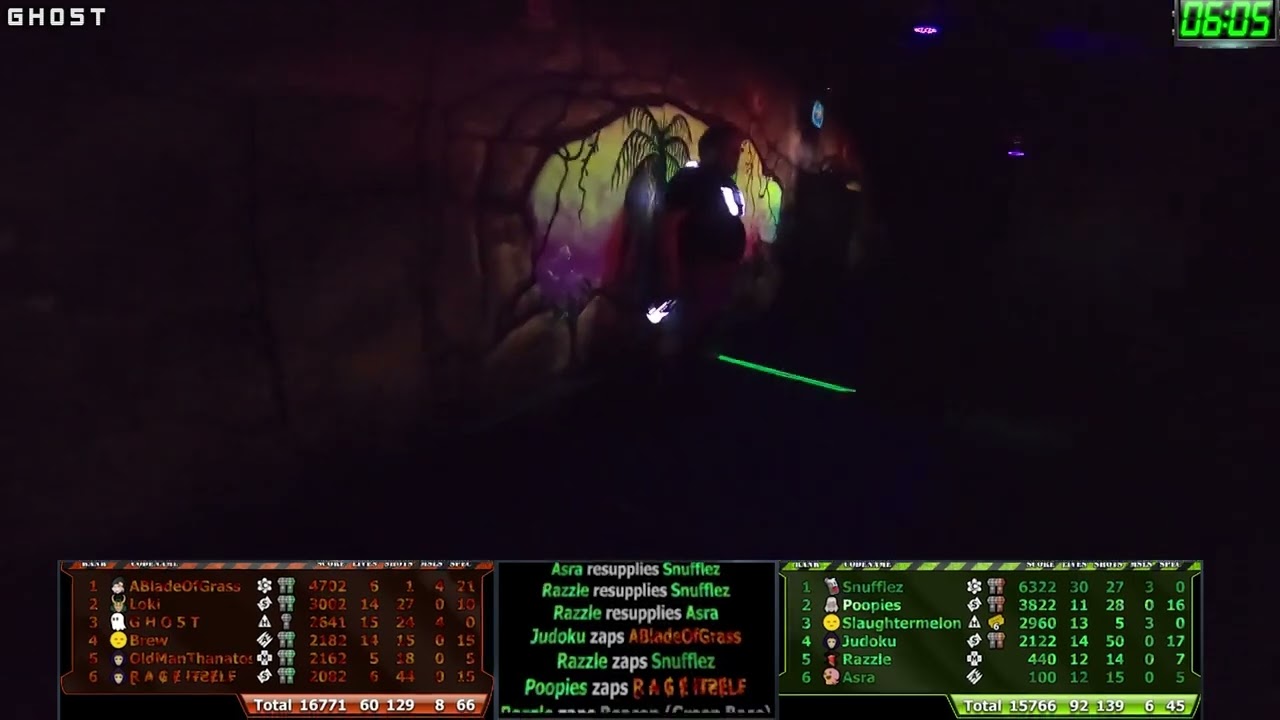 G H 0 5 T Plays Heavy Weapons POV | Laserforce Space Marines 5 Competitive Laser Tag