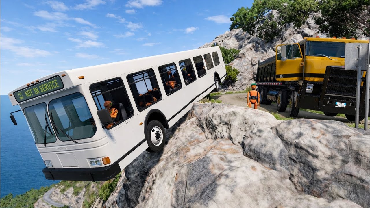 Cars vs Cliff Roads #10 - BeamNG.Drive