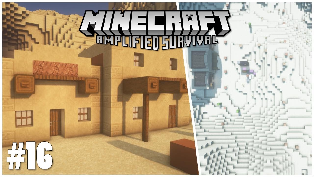 Desert City Planning + A Tailor Shop | Minecraft 1.16.5 Amplified Survival Let's Play