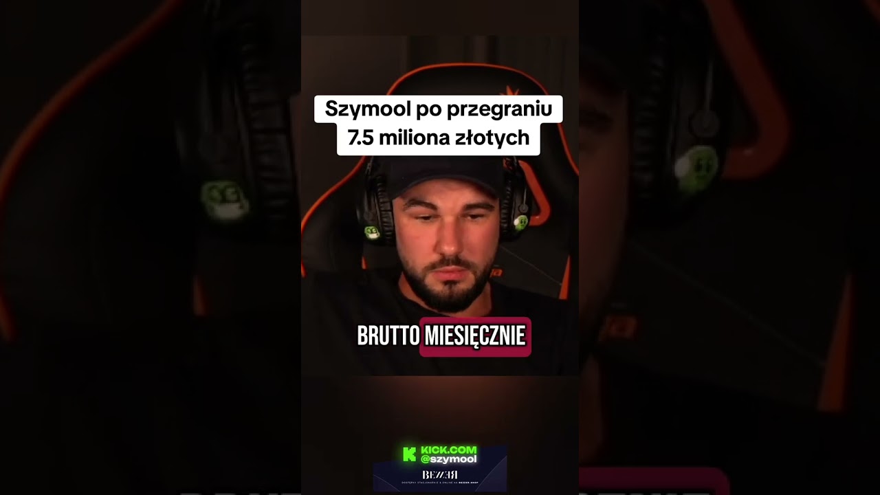 Szymool PRZEGRAŁ 7,5 MILIONA na żywo?! 😱