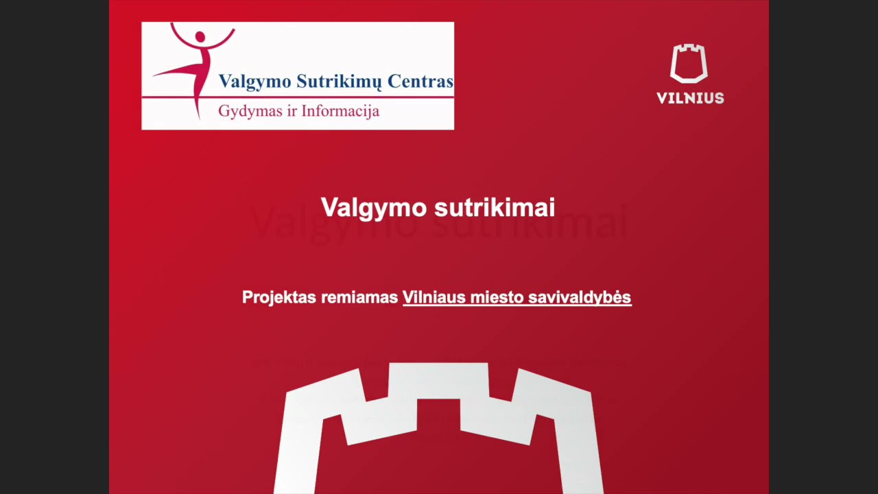 Valgymo sutrikimai- apžvalga