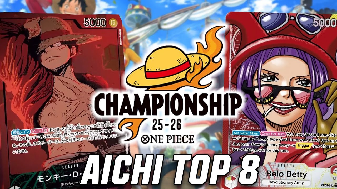 [OP11] OP05 Belo Betty vs. EB02 Luffy || Aichi Wave 1 Top 8 || One Piece Trading Card Game