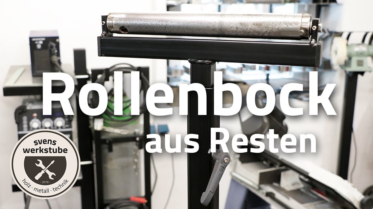 Stahl Rollenbock für Metallbandsäge | Eigenbau aus Resten