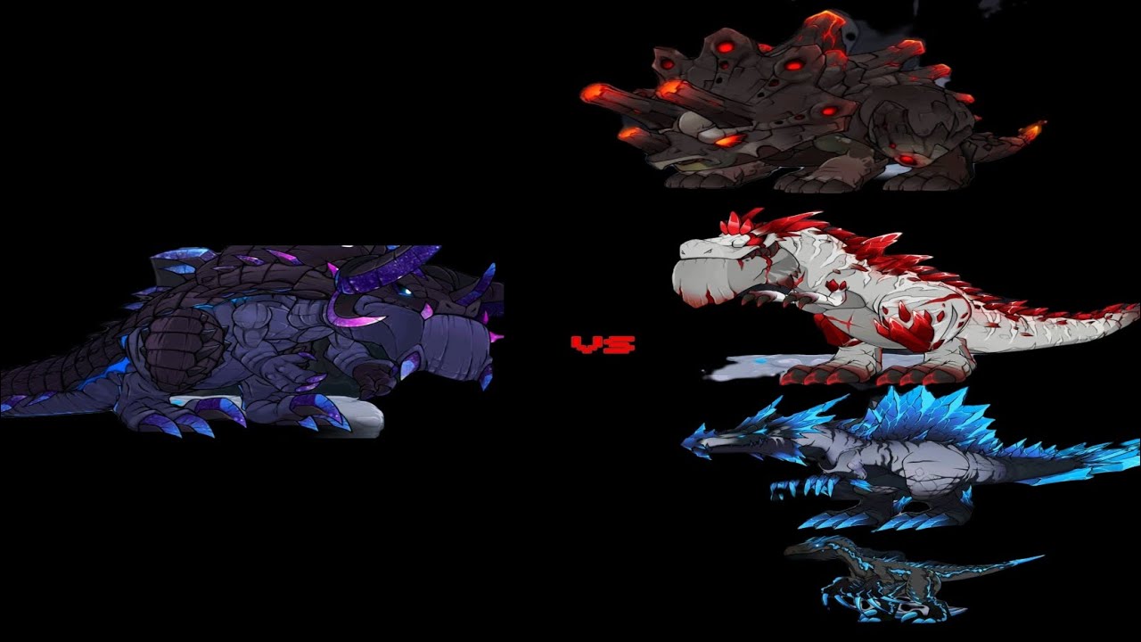 Ex-Deus vs every dominator dinosaur in dino rumble 