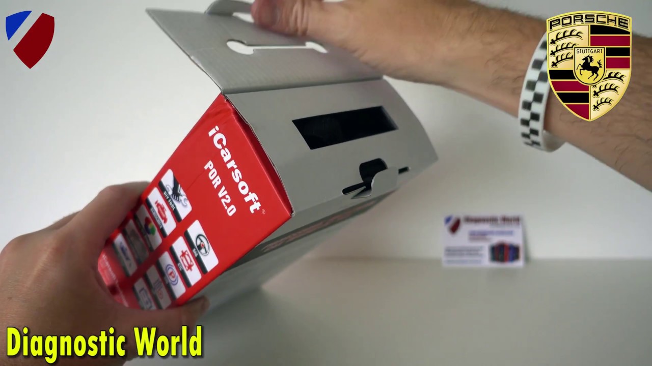 iCarsoft POR V2.0 Box Opening Contents Porsche Diagnostic Tool