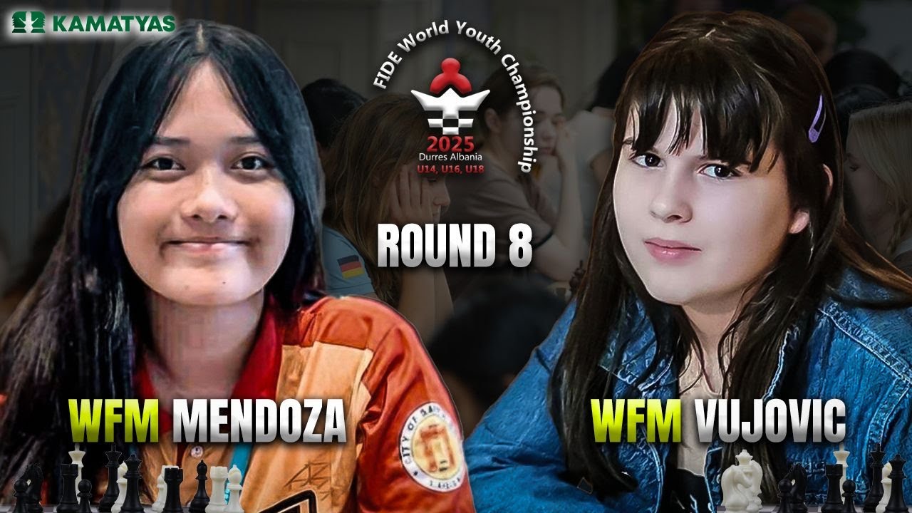 KAPIT Lang WFM Jemaicah Yap Mendoza, MALAPIT Na! | FIDE World Youth Chess Championship 2025 Rd 8