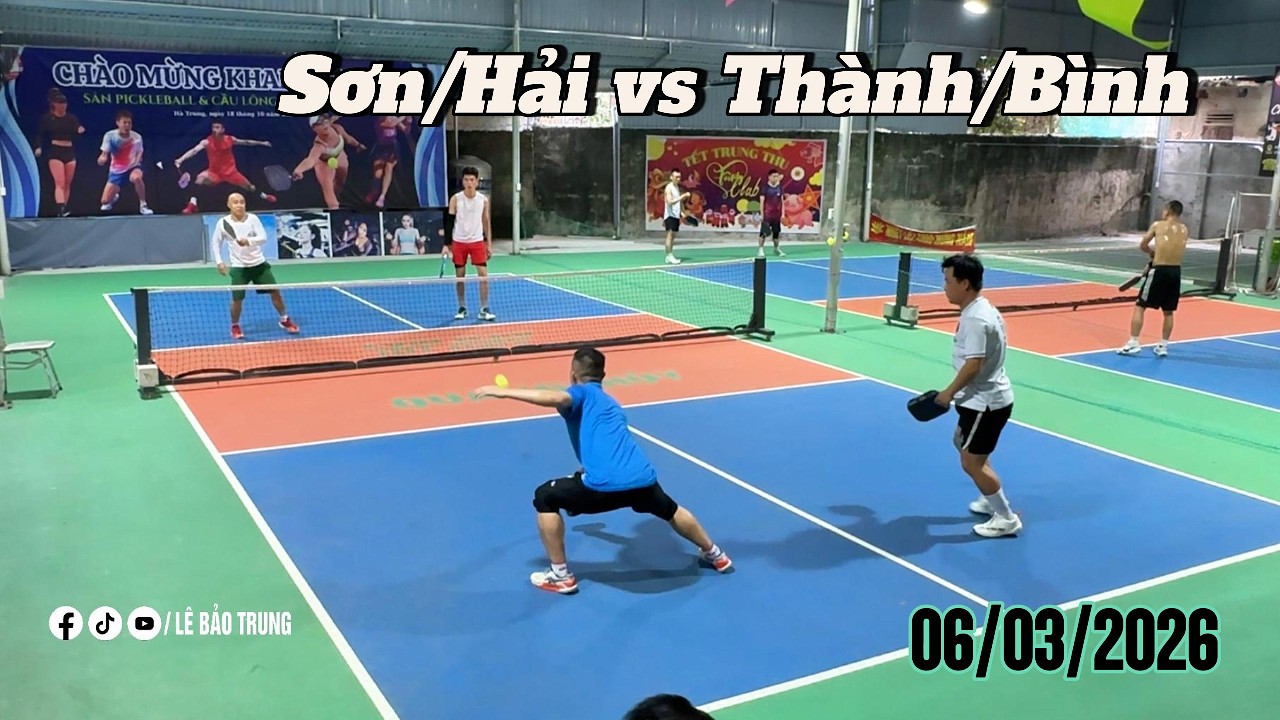 Pickleball Quê Tôi | Sơn/Hải vs Thành/Bình - Sân Pick Quang Thanh