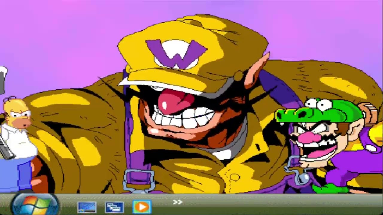 MUGEN AI Fights: Homerloli Vs WWWWWAAAAAAAAHRIO!!!!1