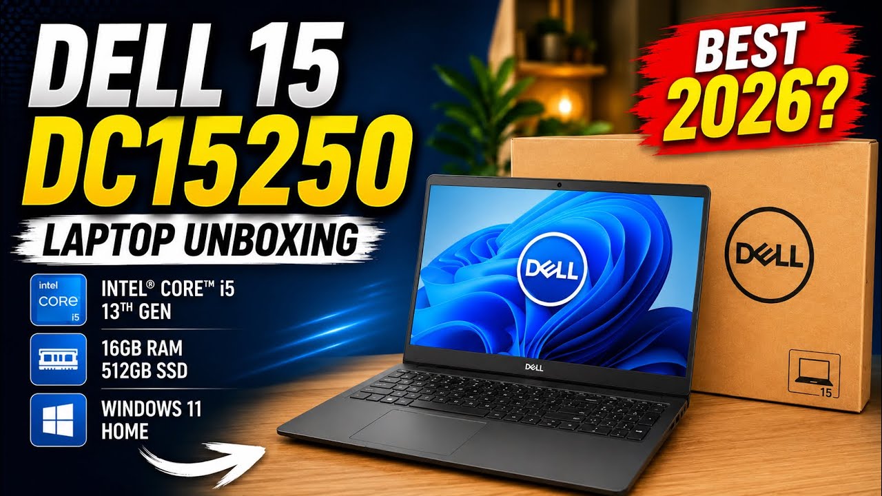 Dell 15 DC15250 Unboxing & Review 2026 | Best Budget Laptop for Students & Professionals?