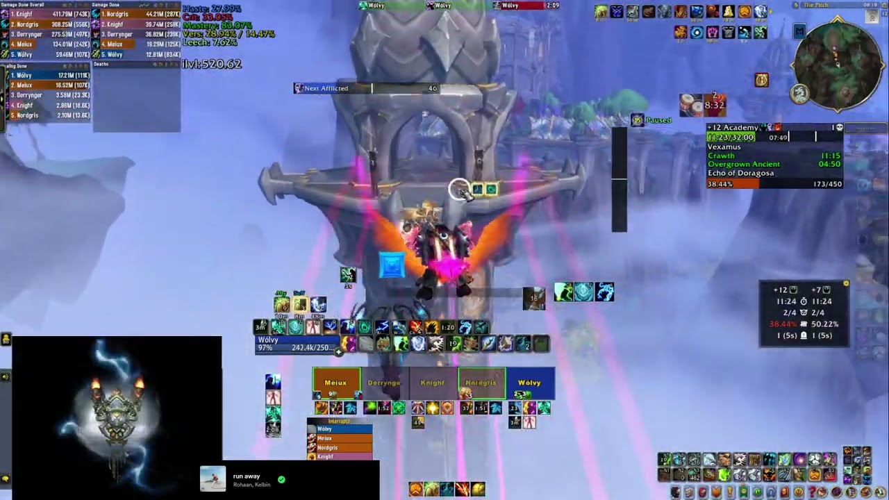 Algeth'ar Academy M+12, Resto Shaman (Fortified, Afflicted, Raging)