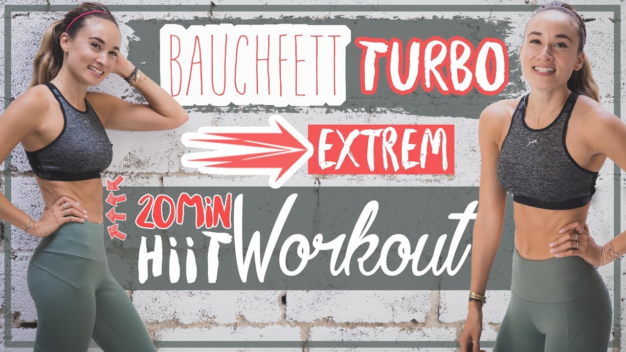 Workout gegen BAUCHFETT | 20 verschiedene Übungen | Fatburn HIIT
