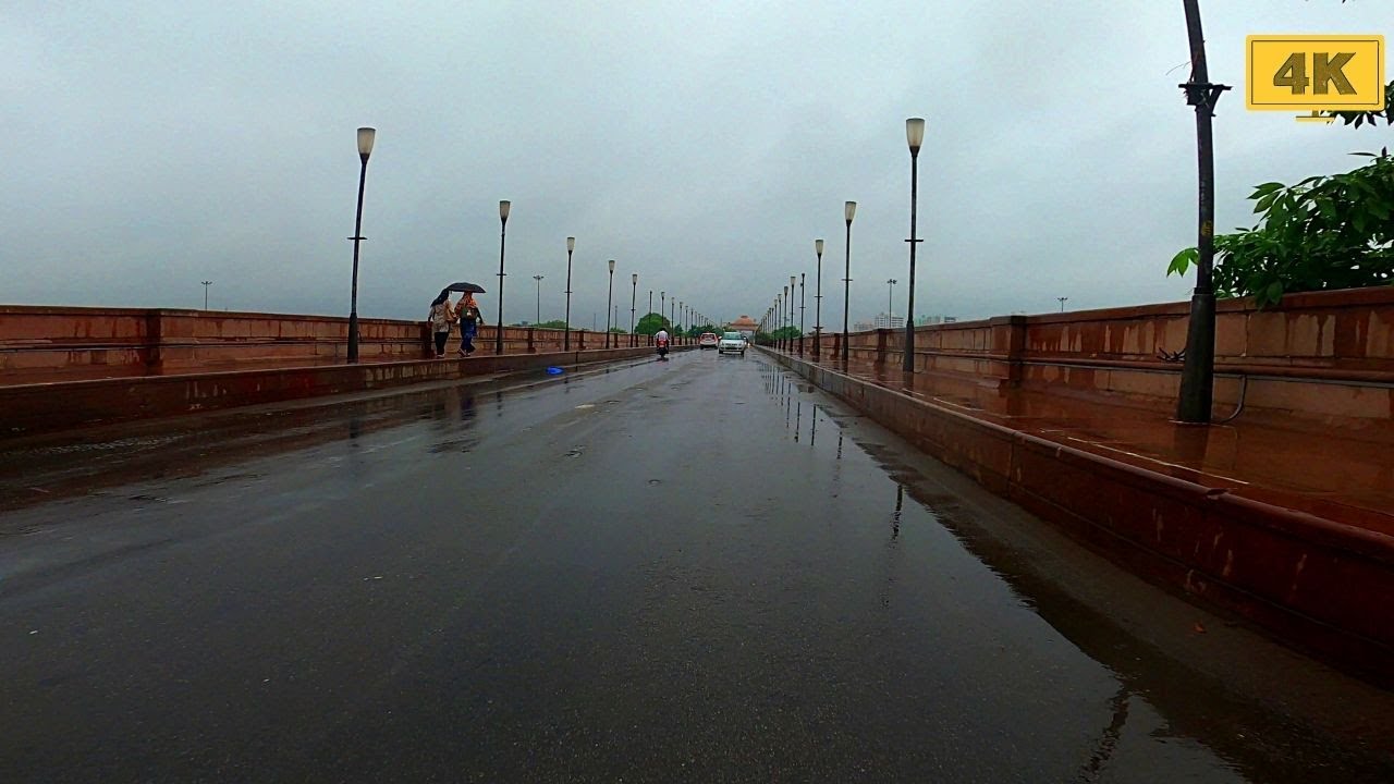 Lucknow Monsoon Driving Scenes | लखनऊ में मानसून का मौसम | 4K Virtual Tour, July 2021