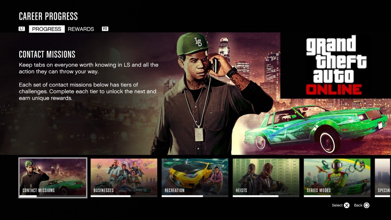 GTA ONLINE CAREER PROGRESS