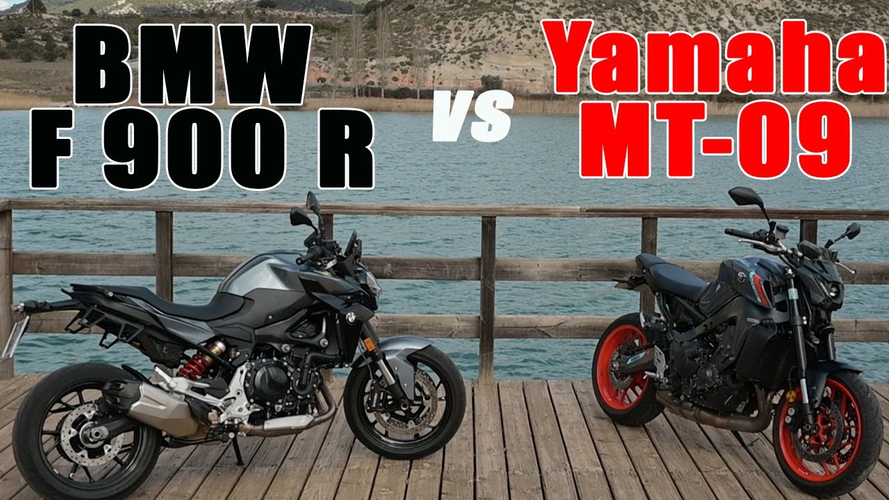 BMW F 900 R против Yamaha MT-09: соревнование спортивных мотоциклов среднего веса.