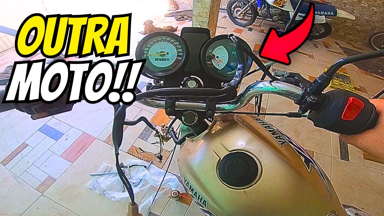 YBR 125 | INSTALAMOS O PAINEL DELA!!