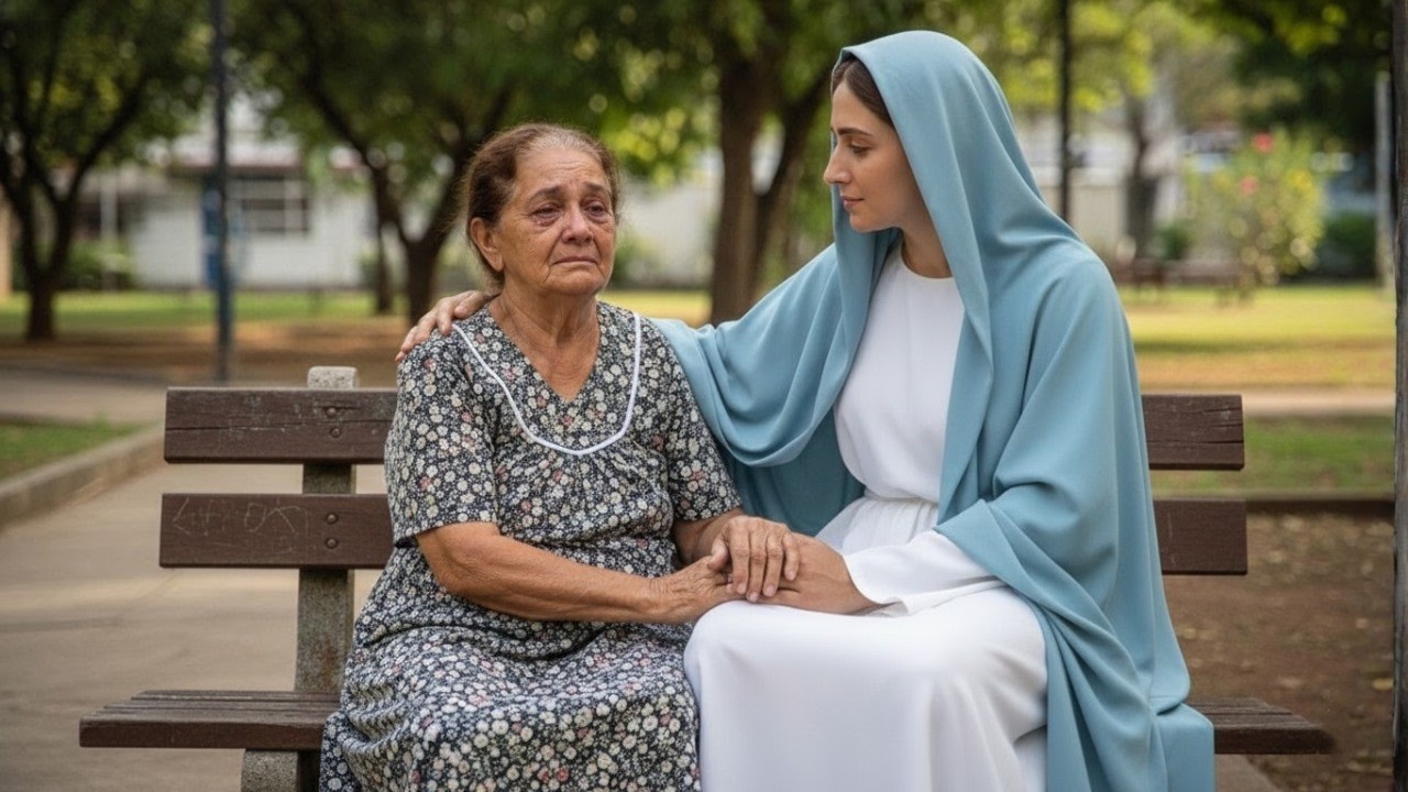 VIRGEM MARIA SALVA A Viúva Que Chorava Sozinha… Sem Saber Que Aquele Idoso Era A Resposta De Deus