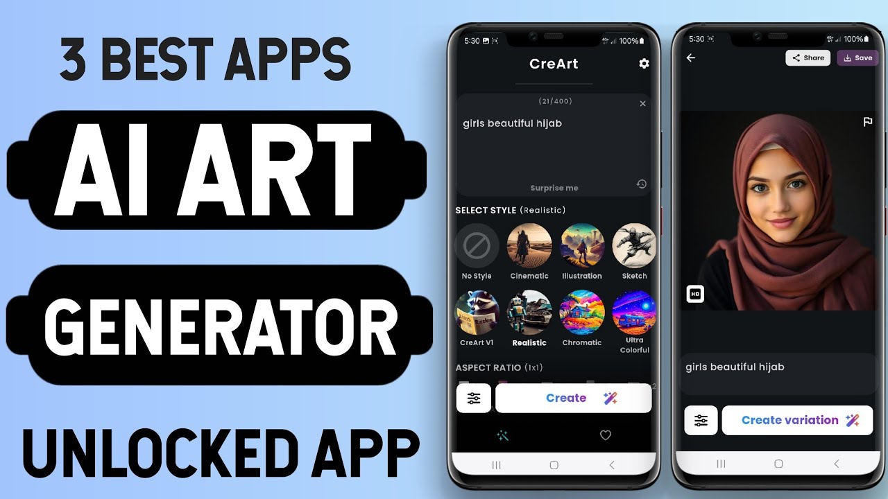 3 Best AI Art Generator App for Android | ai Image Art Generator Android