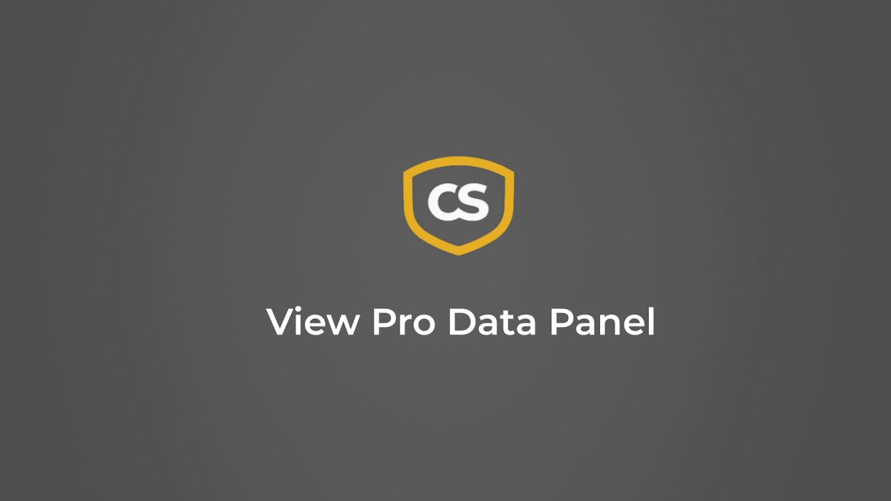View Pro | Data Panel