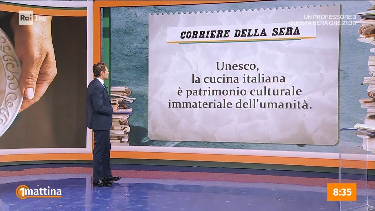 La cucina italiana &egrave; patrimonio dell'umanit&agrave; - Unomattina 11/12/2025