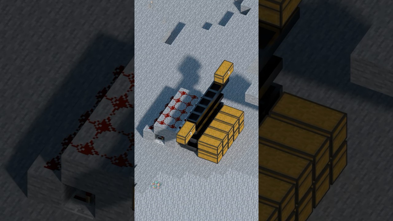 Minecraft Tutorial | Automatic Sorting System ♻️ #shorts #minecraft