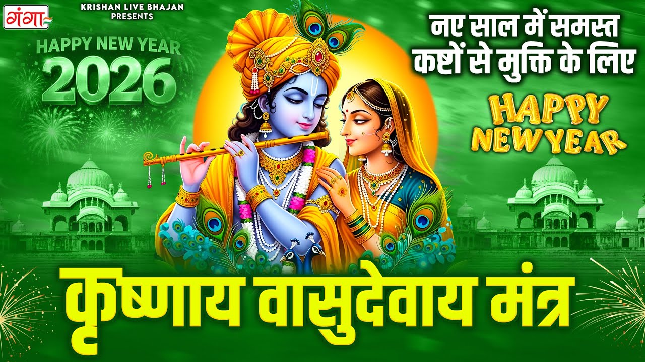 नए साल में समस्त कष्टों से मुक्ति के लिए कृष्णाय वासुदेवाय मंत्र | Krishnaya Vasudevaya Haraye 108