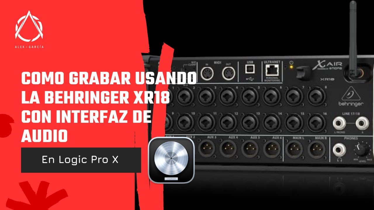 Como grabar usando la Behringer XR18 como interfaz de audio